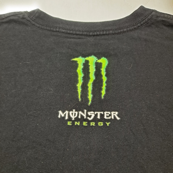 Monster Energy Adult T-shirt Medium Black/Neon Green Unisex "Unleash The Beast" - Picture 6 of 8